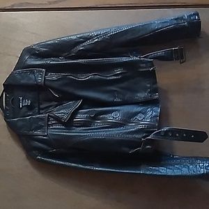 Wet Seal Faux Leather Jacket Boys Large